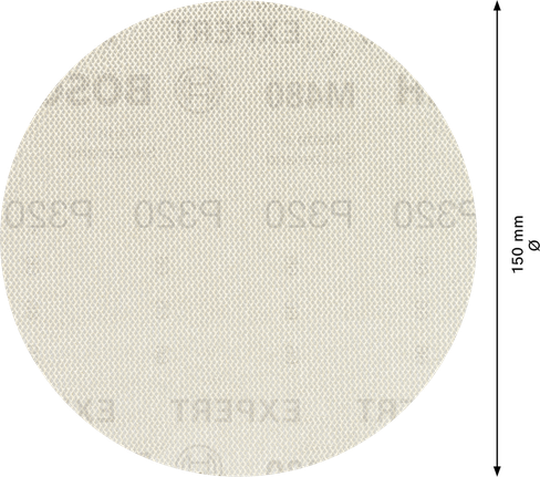 <!-- language missing --> Bosch M480 砂光網 150 毫米 G 320 圓盤。